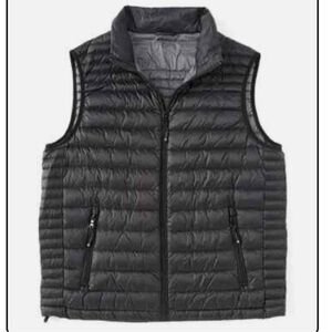 Solaris Outdoor Men's Packable Black Puffer Vest Gorpcore Hiking Winter XL NWOT